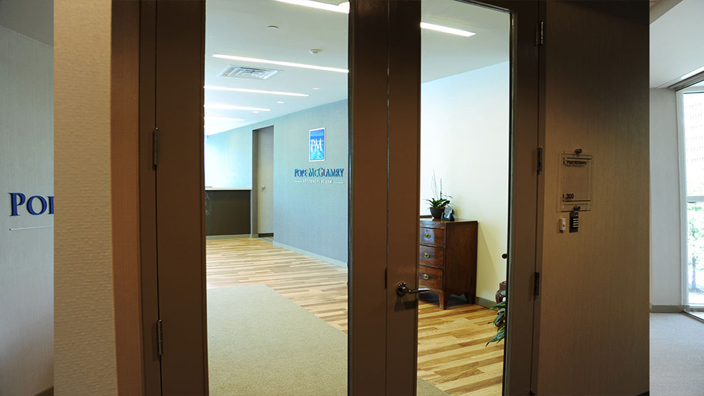 Pope McGlamry Atlanta Office Entrance | Pope McGlamry