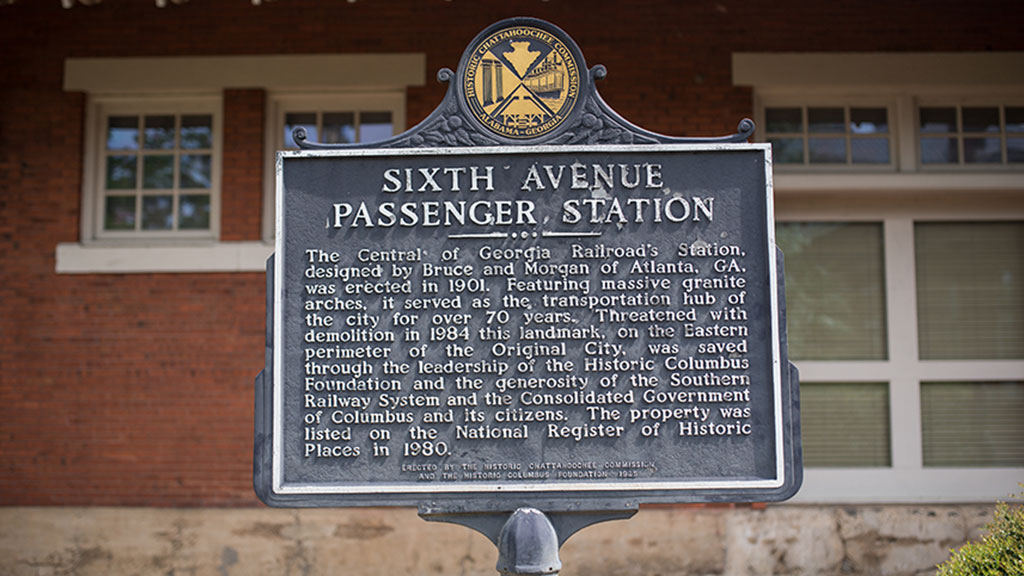 6th Avenue Passenger Station Historical Marker at Pope McGlamry Columbus Office | Pope McGlamry